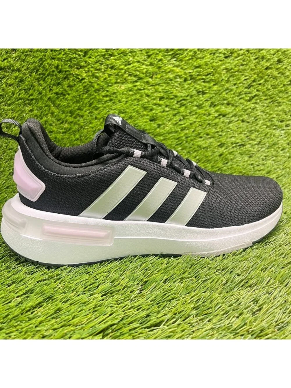 Adidas Racer TR23 Womens Size 8.5 Black White Athletic Running Shoes Sneakers
